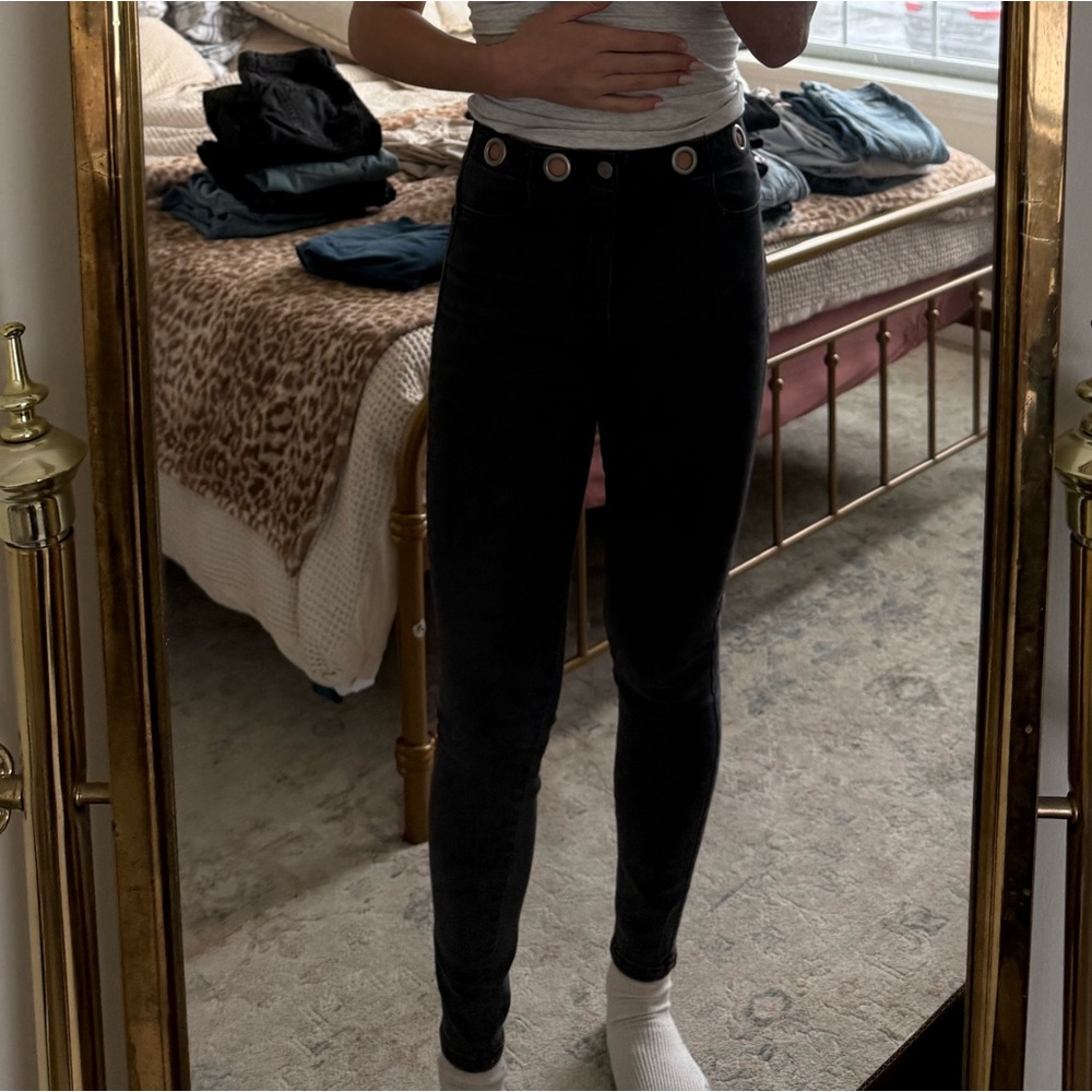 Garage Black High-Waisted Jeans